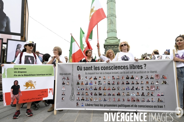 Marche pour le premier anniversaire de la mort de Mahsa Amini. 16 septembre 2023.