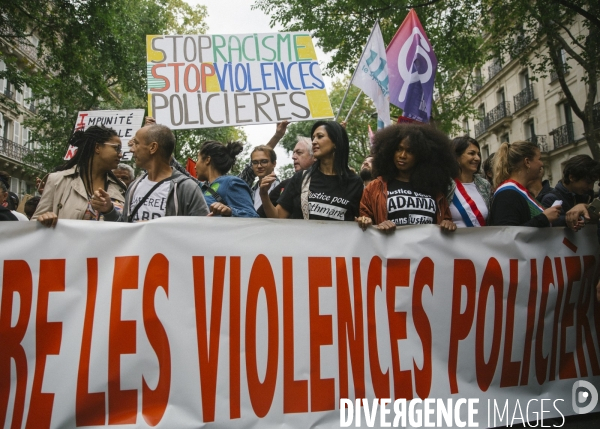 Marche contre les violences policieres et le racisme. 