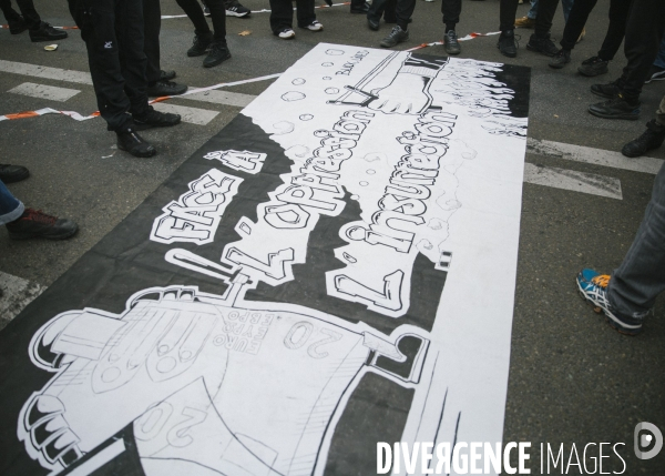 Marche contre les violences policieres et le racisme. 