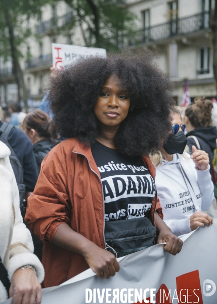 Marche contre les violences policieres et le racisme. 