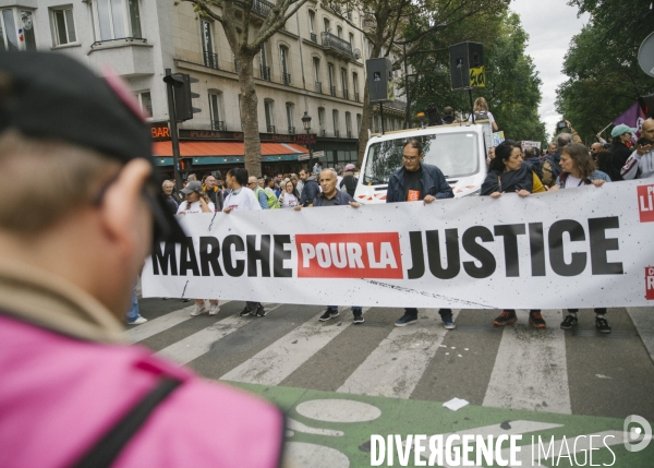 Marche contre les violences policieres et le racisme. 