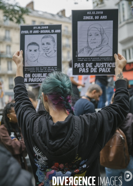Marche contre les violences policieres et le racisme. 
