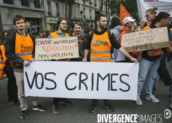 Marche contre les violences policieres et le racisme. 