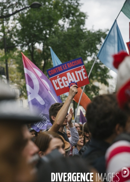 Marche contre les violences policieres et le racisme. 