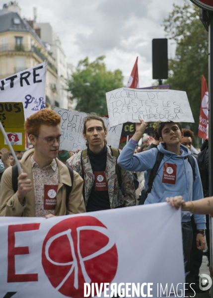 Marche contre les violences policieres et le racisme. 