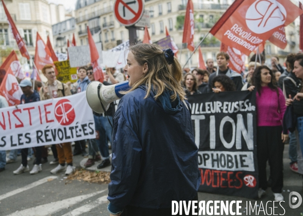 Marche contre les violences policieres et le racisme. 