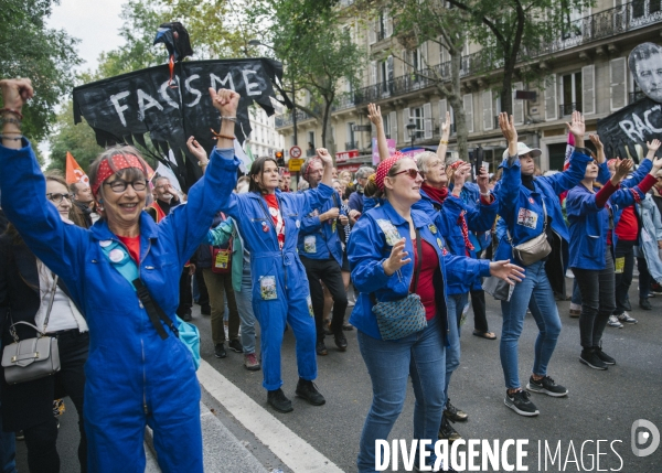 Marche contre les violences policieres et le racisme. 