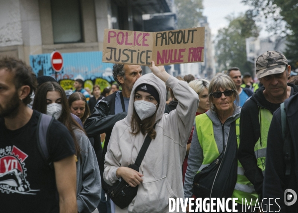 Marche contre les violences policieres et le racisme. 
