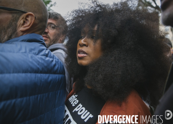 Marche contre les violences policieres et le racisme.