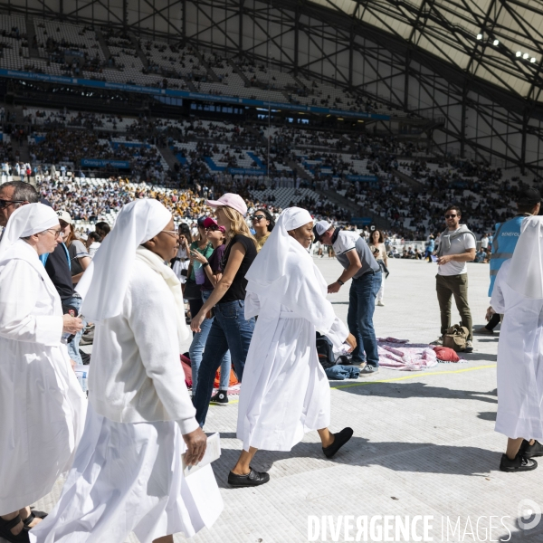 Le Pape au stade vélodrome