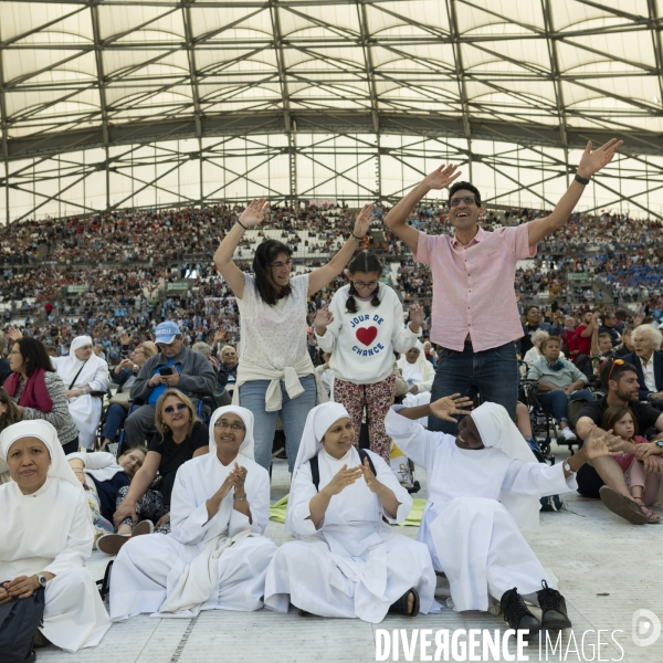 Le Pape au stade vélodrome