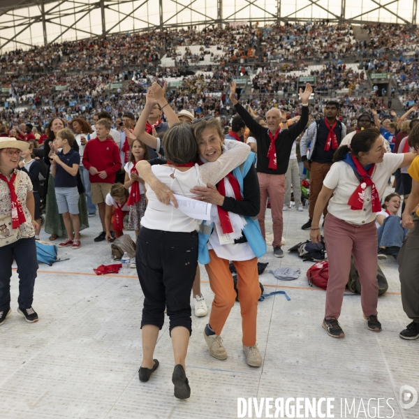 Le Pape au stade vélodrome