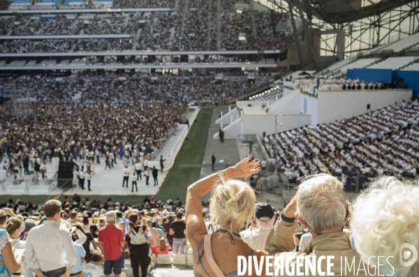 Le Pape au stade vélodrome