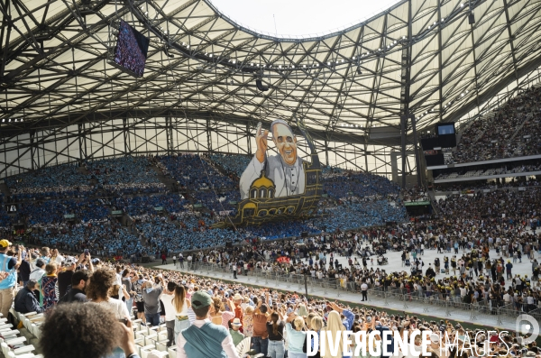 Le Pape au stade vélodrome