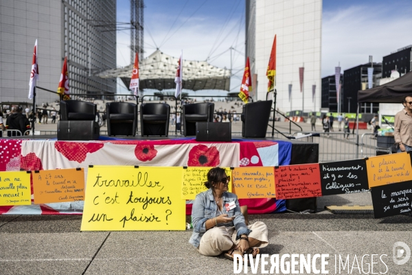Journee de mobilisation CGT et meeting de Sophie Binet