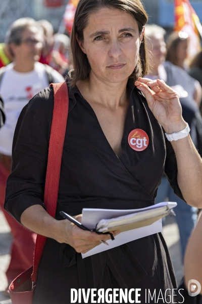 Journee de mobilisation CGT et meeting de Sophie Binet