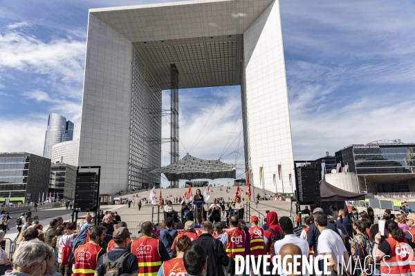 Journee de mobilisation CGT et meeting de Sophie Binet