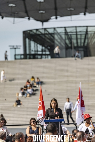 Journee de mobilisation CGT et meeting de Sophie Binet