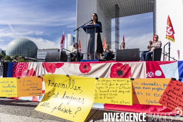 Journee de mobilisation CGT et meeting de Sophie Binet