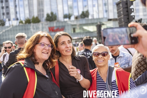 Journee de mobilisation CGT et meeting de Sophie Binet