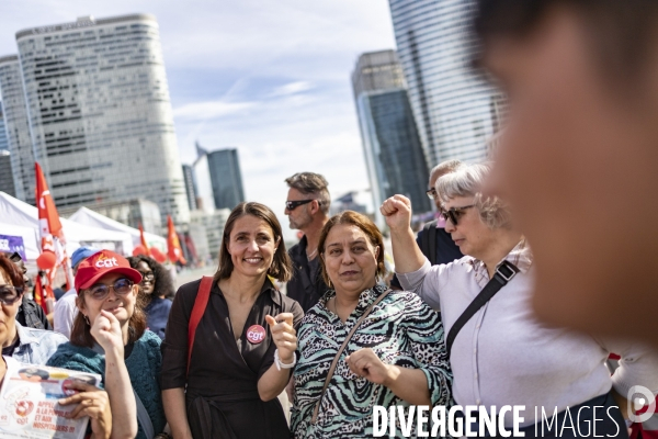Journee de mobilisation CGT et meeting de Sophie Binet