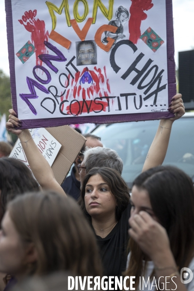Maniestation pour le droit à l avortemennt