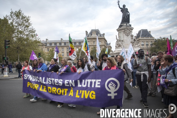 Maniestation pour le droit à l avortemennt