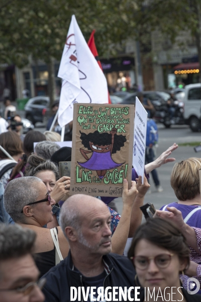 Maniestation pour le droit à l avortemennt