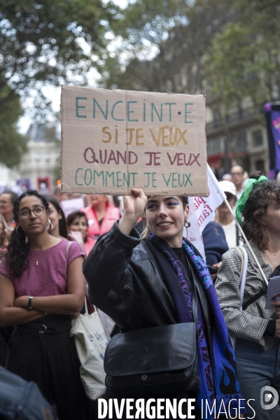 Maniestation pour le droit à l avortemennt