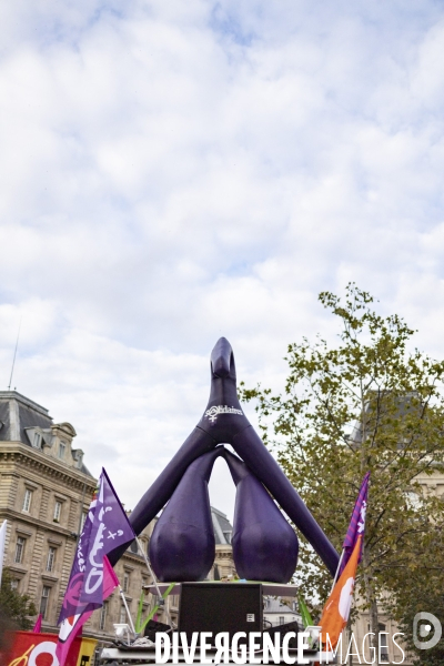 Manifestation pour defendre le droit a l avortement
