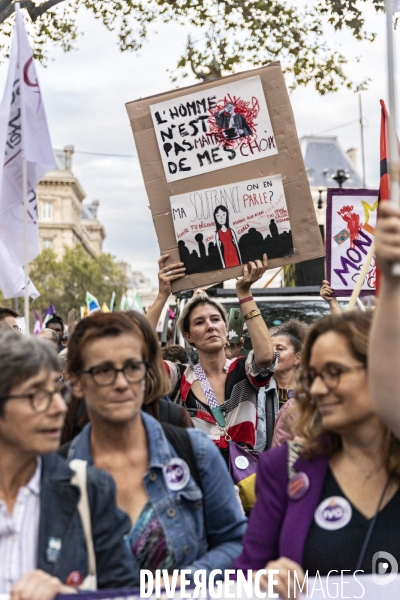 Manifestation pour defendre le droit a l avortement