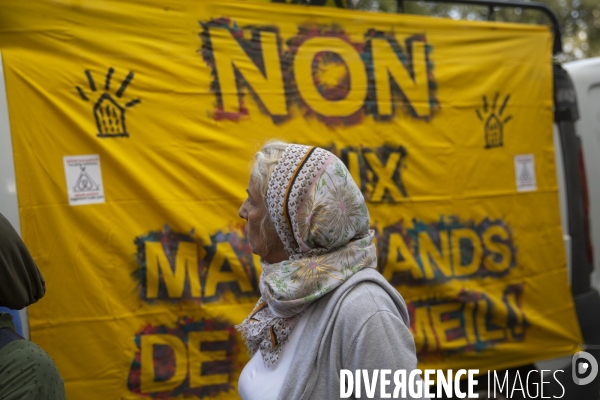 Manifestation pour défendre le droit au logement