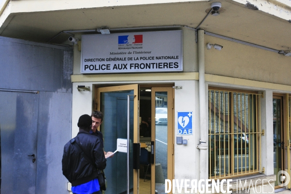 Frontiere du Pont Saint Ludovic ou se trouve les locaux de la Police Aux Frontieres.