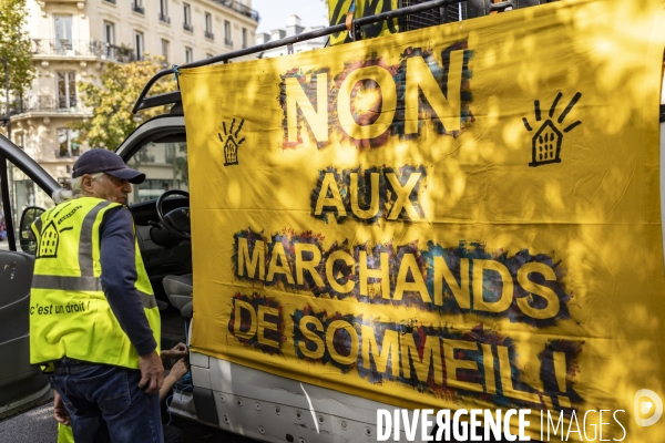 Manifestation pour une baisse des loyers et des prix de l énergie