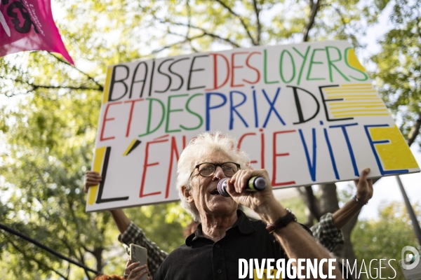 Manifestation pour une baisse des loyers et des prix de l énergie