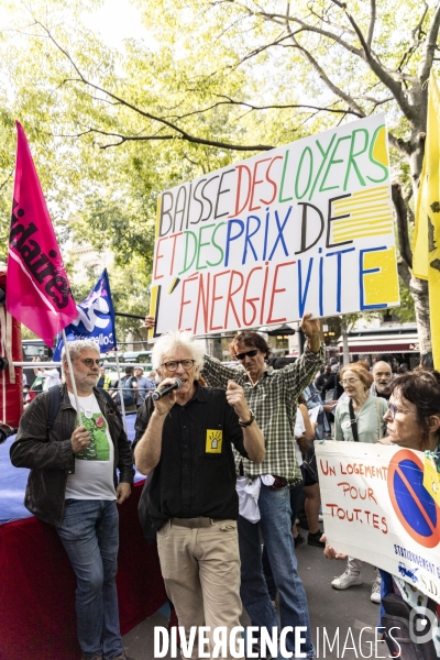 Manifestation pour une baisse des loyers et des prix de l énergie