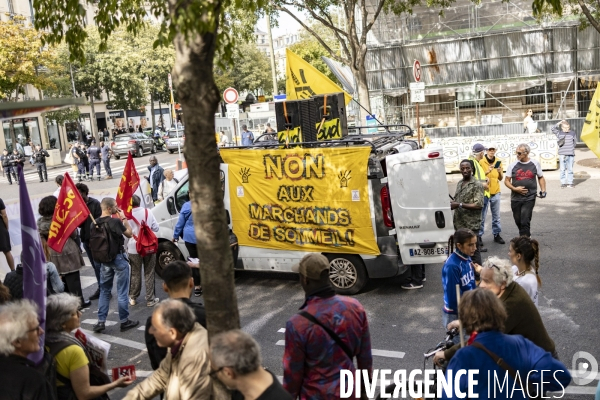 Manifestation pour une baisse des loyers et des prix de l énergie