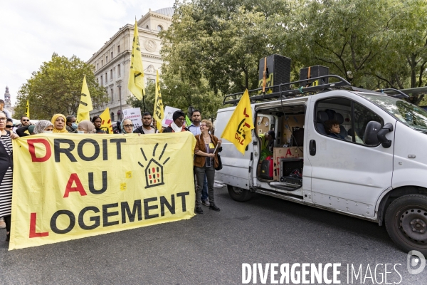 Manifestation pour une baisse des loyers et des prix de l énergie