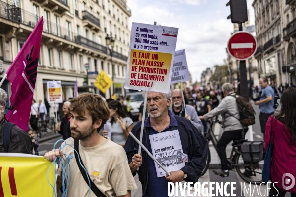 Manifestation pour une baisse des loyers et des prix de l énergie