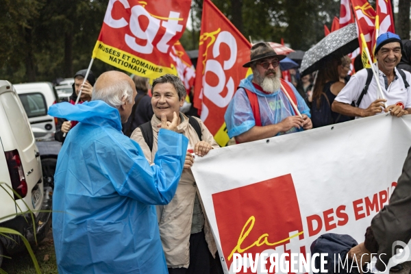 Manifestation CGT - Cite internationale de la langue française