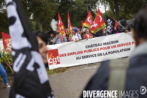 Manifestation CGT - Cite internationale de la langue française