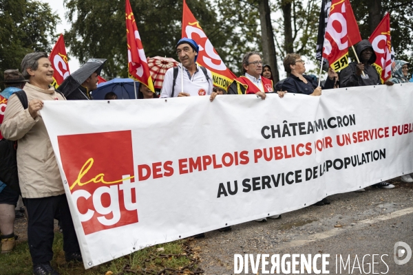 Manifestation CGT - Cite internationale de la langue française