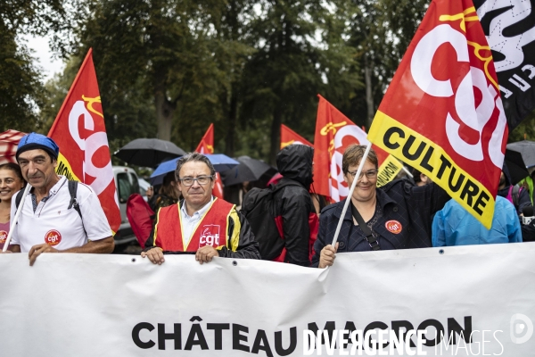 Manifestation CGT - Cite internationale de la langue française