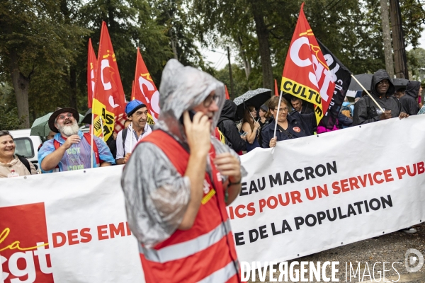 Manifestation CGT - Cite internationale de la langue française