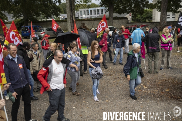 Manifestation CGT - Cite internationale de la langue française