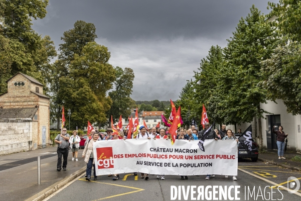 Manifestation CGT - Cite internationale de la langue française