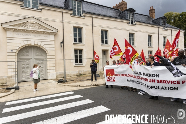 Manifestation CGT - Cite internationale de la langue française