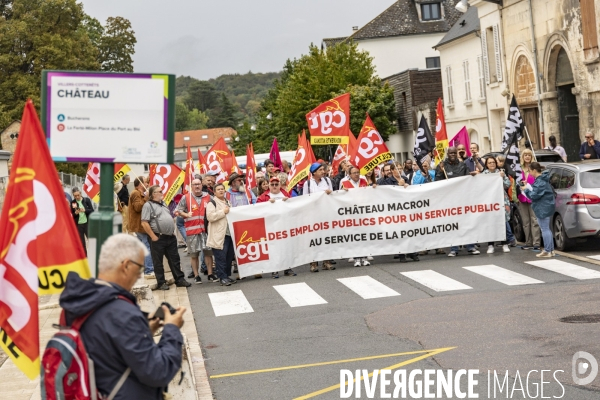 Manifestation CGT - Cite internationale de la langue française