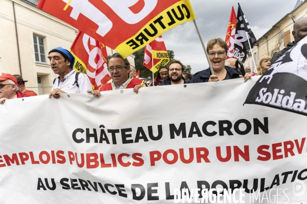 Manifestation CGT - Cite internationale de la langue française