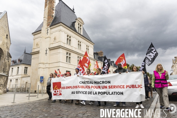 Manifestation CGT - Cite internationale de la langue française